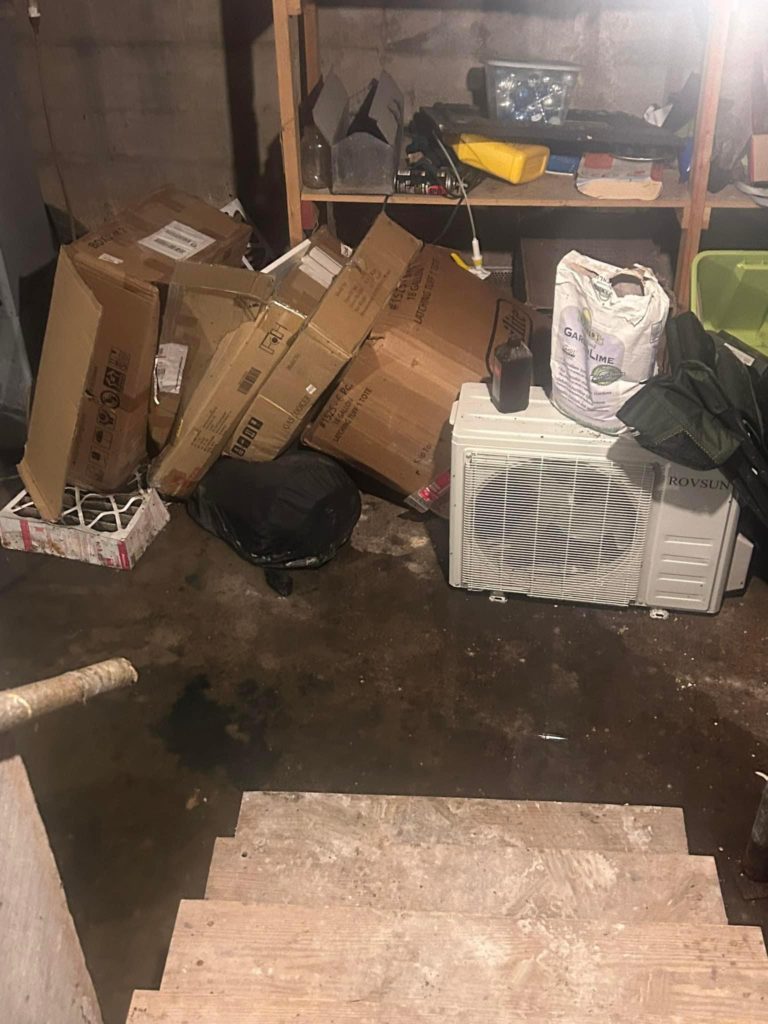 SEWAGE IN LOCAL RESIDENTS HOME